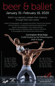 Sacramento Ballet 2020 Beer and Ballet Poster