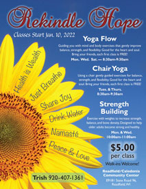 Rekindle Hope Yoga Winter Flyer